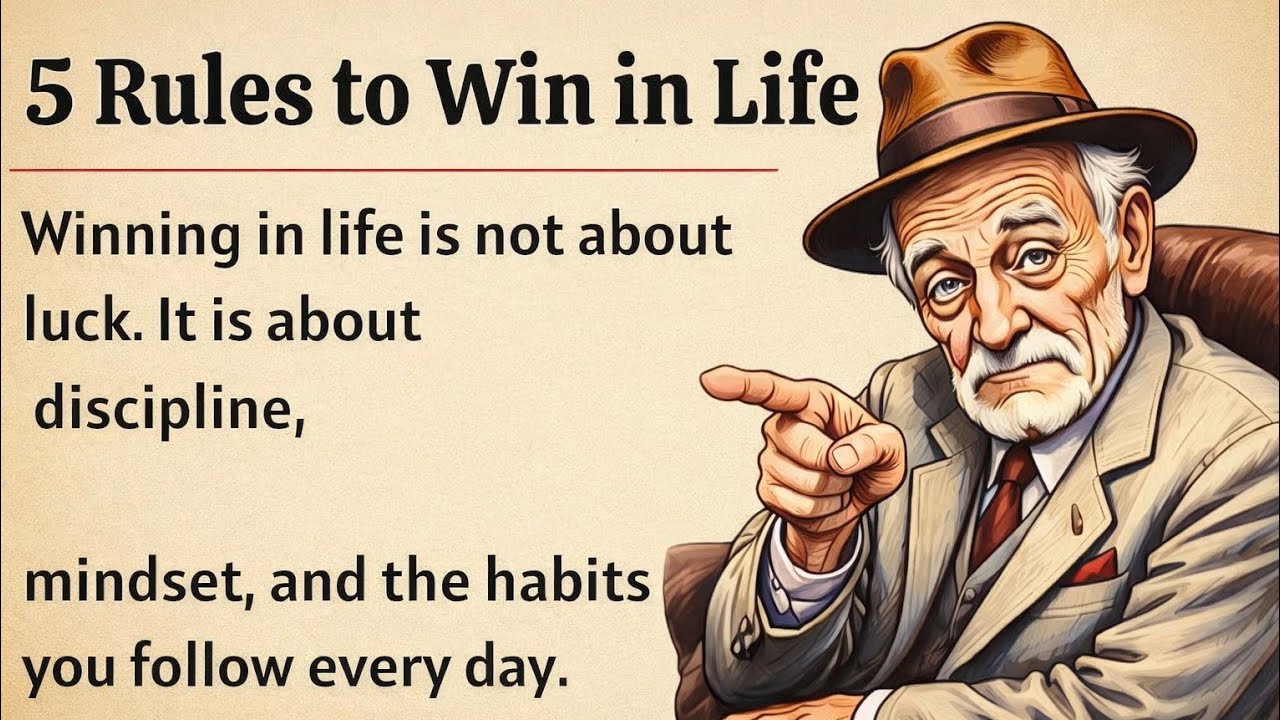 5 Rules to Win in Life | Build a Strong Mindset | Motivational Video | Graded Reader ESL