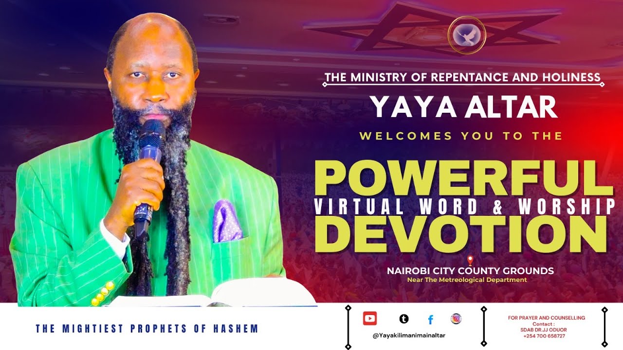 YAYA KILIMANI TUESDAY VIRTUAL WORSHIP AND WORD SERVICE April 8TH