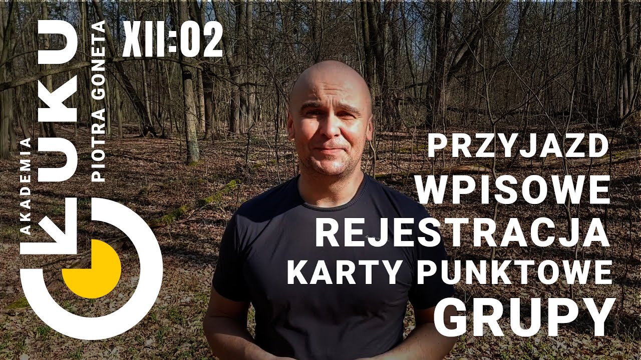 Akademia Łuku, Część XII, Odcinek 2  Przyjazd, rejestracja, wpisowe, karty punktowe, grupy