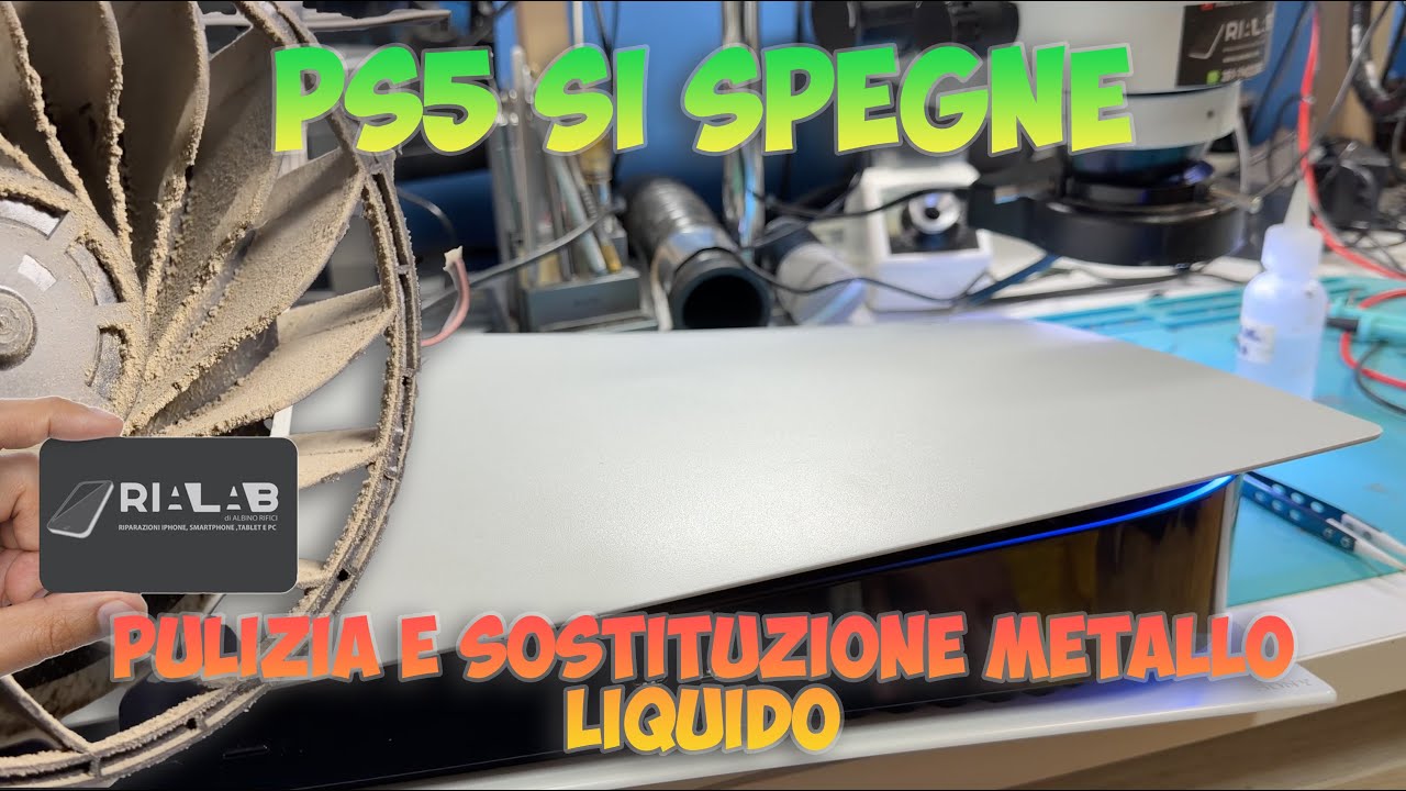PS5 si spegne.. Pulizia completa e sostituzione metallo liquido