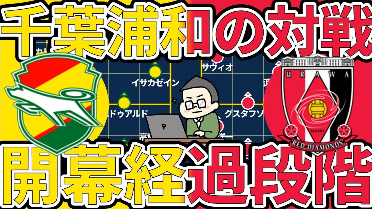 【ジェフ千葉vs浦和レッズの開幕戦】浦和CBの選択と偽SB戦術の回避vs千葉4-4-2ブロックorハイプレス