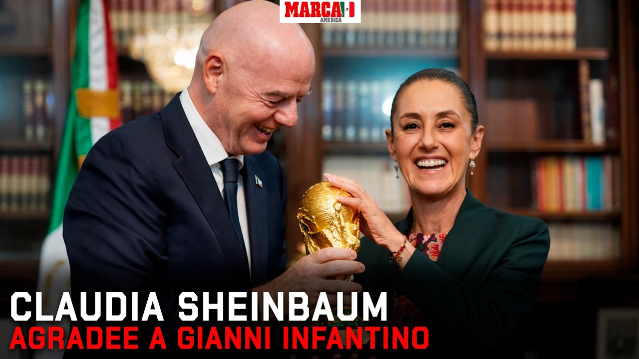 Claudia Sheinbaum agradece a Infantino el apoyo para continuar con el Mundial 2026