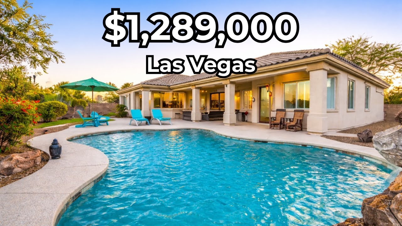 Интерьер великолепного дома в Лас-Вегасе, выставленного на продажу за 1 289 000 долларов. Полная ...