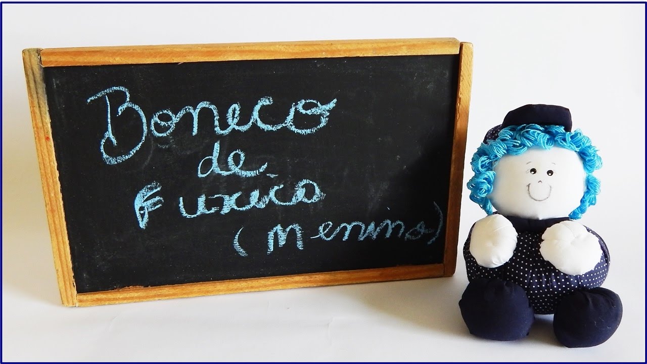 Como Fazer boneco  de fuxico com tecido **Menino