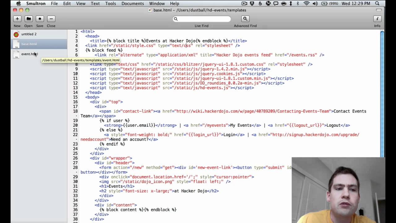 Hacker Dojo Code Tutorial