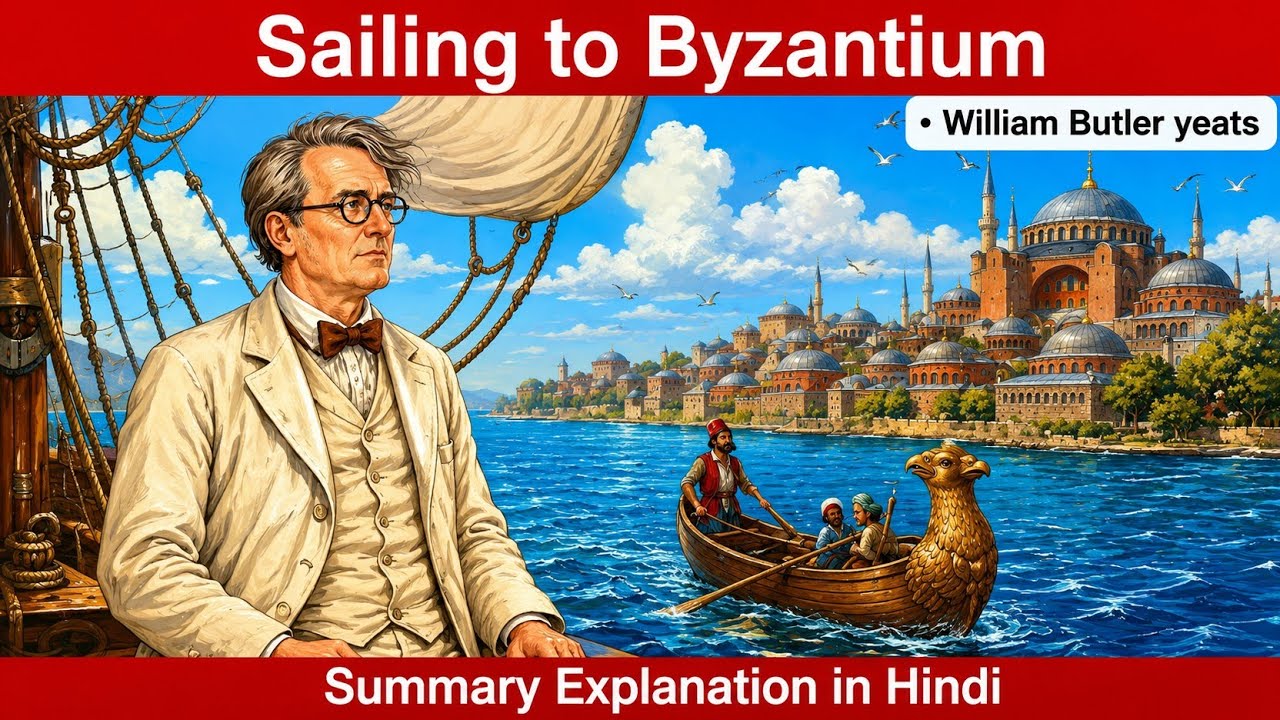 Sailing to byzantium by william butler yeats in hindi summary explanation // sailing to byzantium