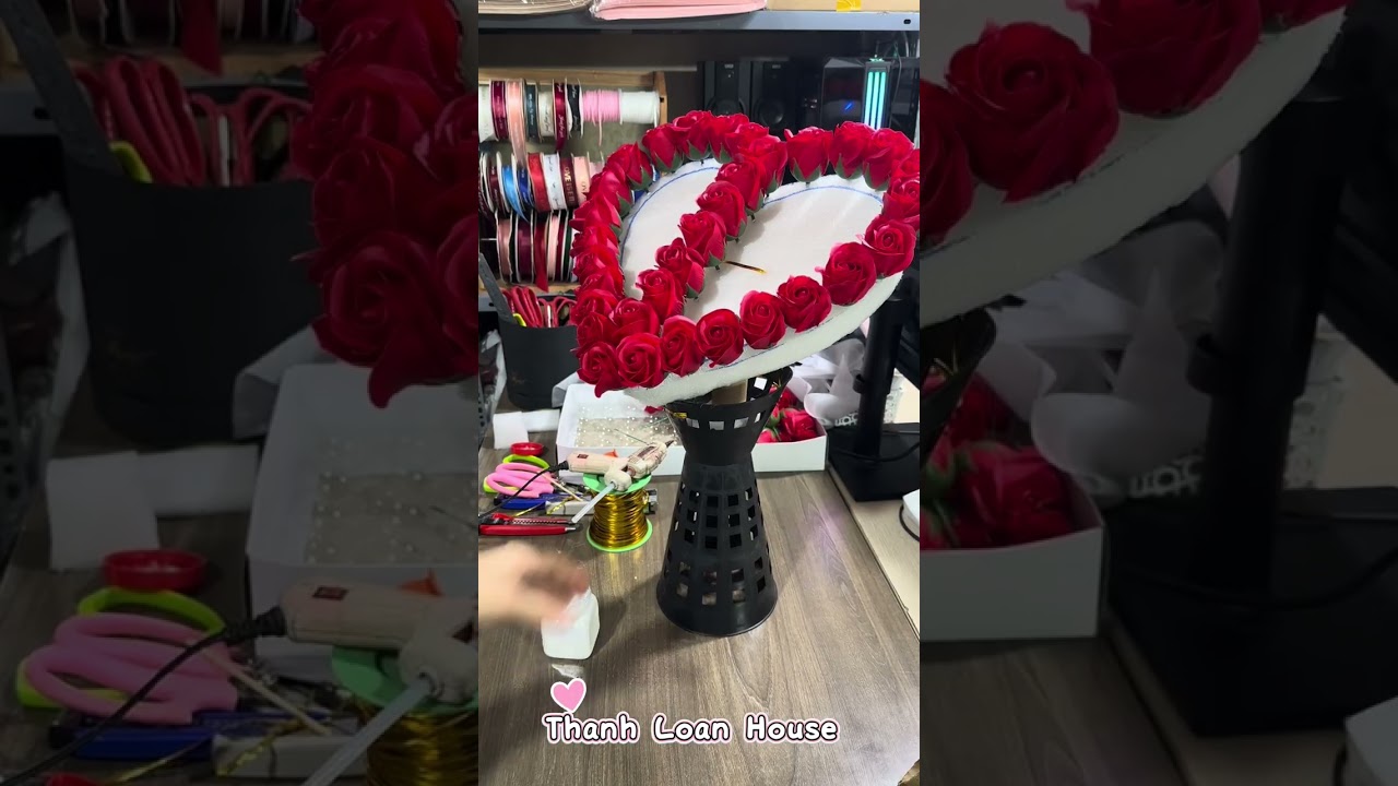 Cách bó hoa công chúa trái tim/ THANHLOANHOUSE