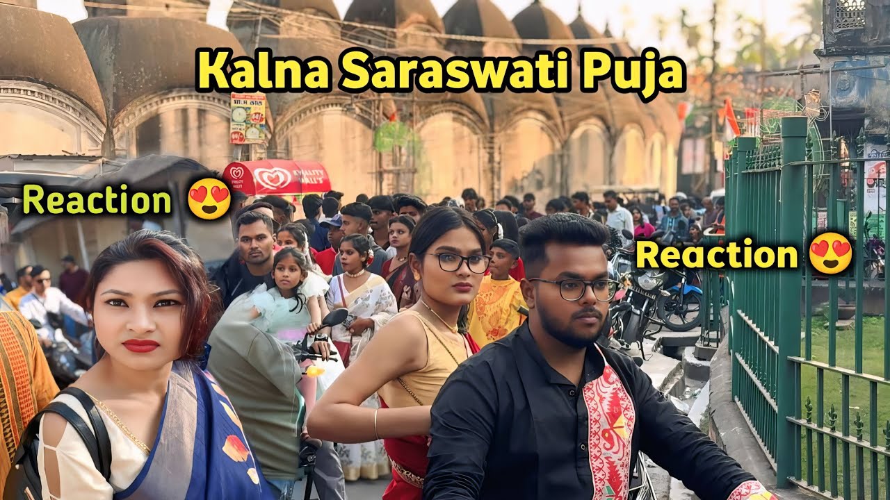 Kalna Saraswati Puja 2026 || Wow Wow Reaction 😍🤩 || Biker Papai 
