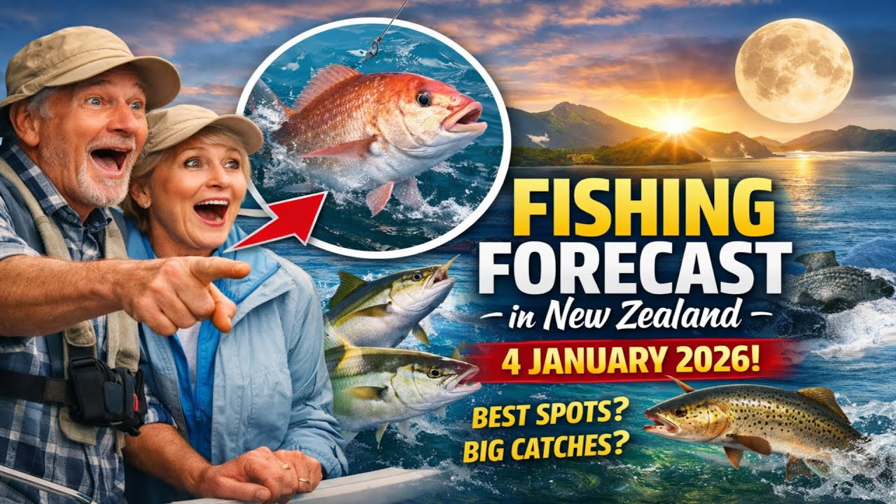 FISHING FORECAST in New Zealand on 4 January 2026