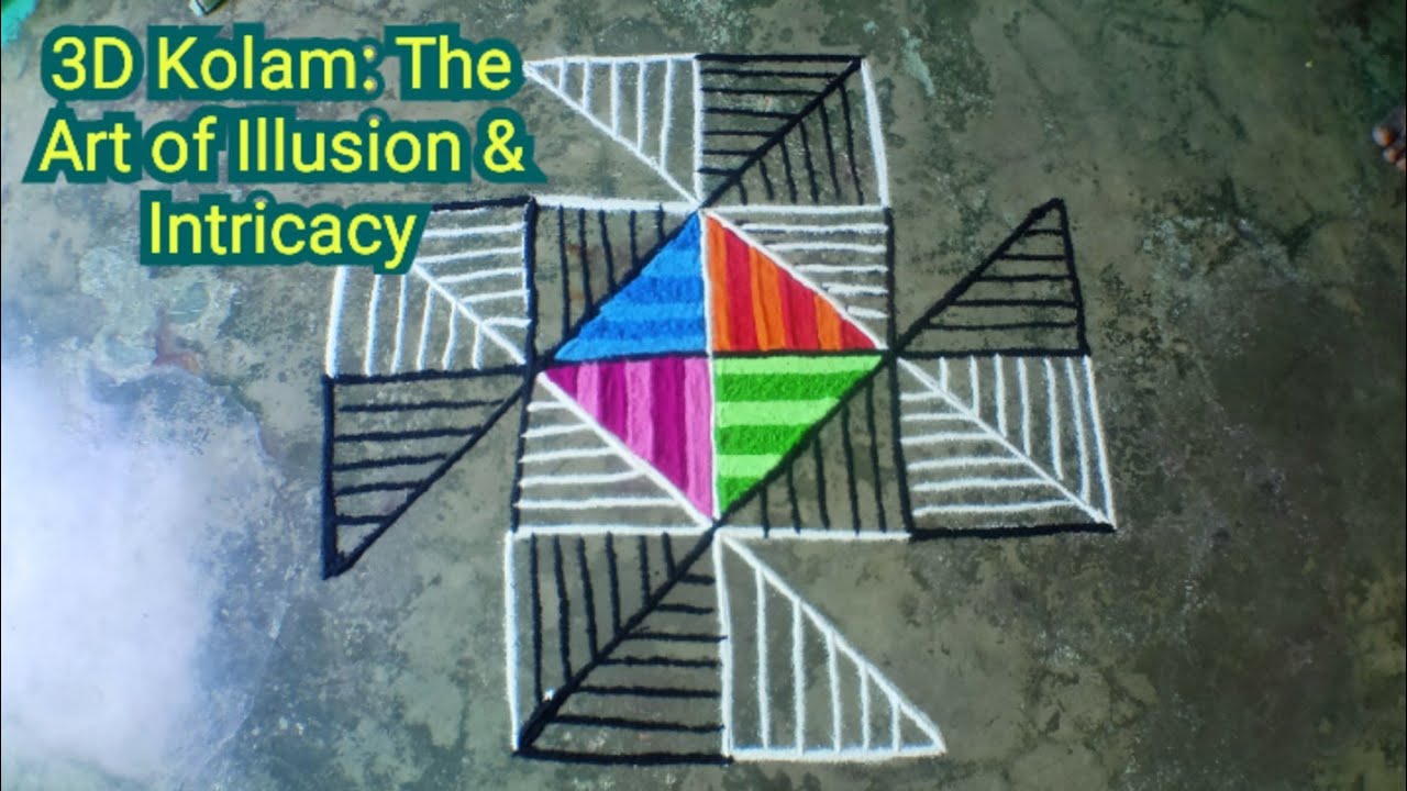 3D Kolam: The Art of Illusion & Intricacy