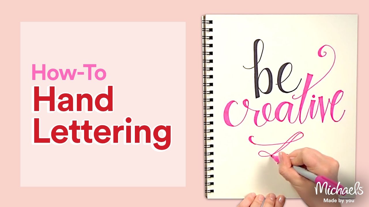 How To: Calligraphy and Hand Lettering for Beginners | Michaels