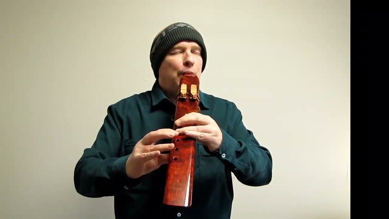Bubinga (Laughing Crow G minor drone flute, waterfall bubinga)