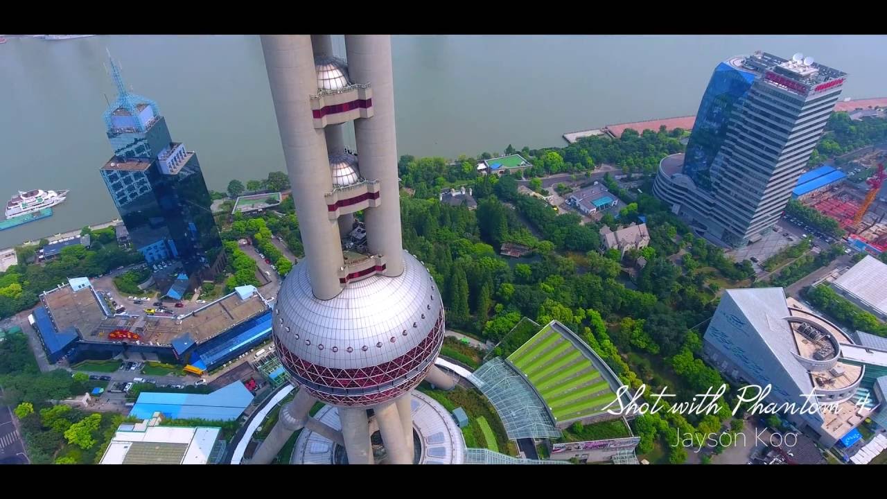 [4K] Phantom 4 - A View of Shanghai Tower
