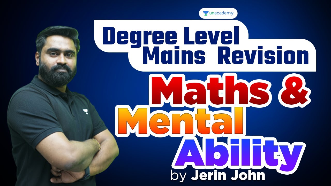 Degree Level Mains Revision | Maths & Mental Ability | Jerin John | Kerala PSC