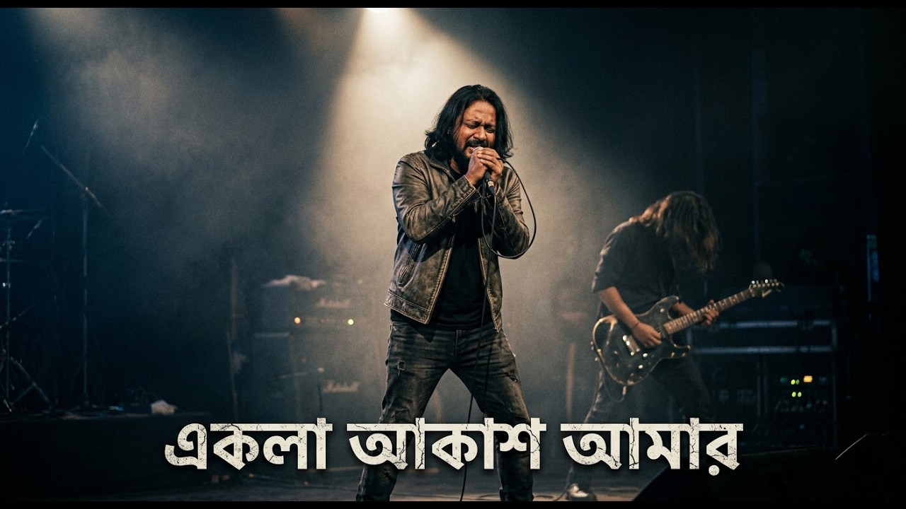 একলা আকাশ আমার | 90s Bangla Rock 2026 | Ganer Dhol Studio