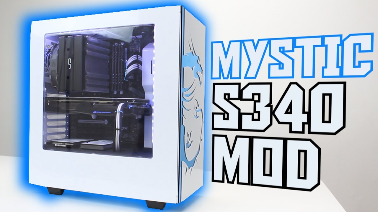 Modded NZXT S340 Gaming PC Time Lapse Build