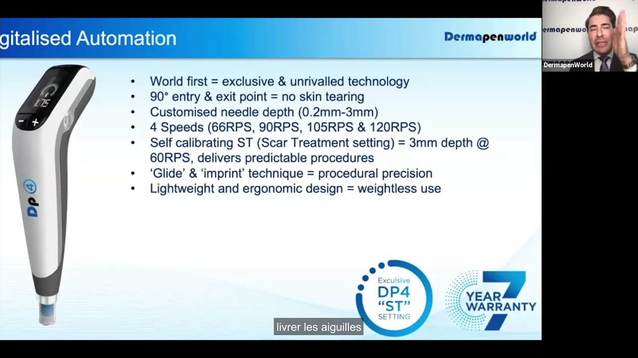 Voici le stylo de microneedling Dp4&trade; de DermapenWorld