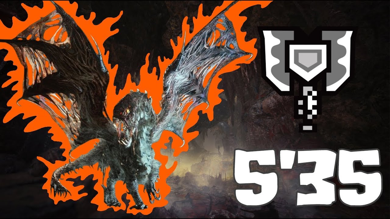 MHW - Arch Tempered Vaal Hazak 歴戦王 ヴァルハザク [Charge Blade solo] - 5'35