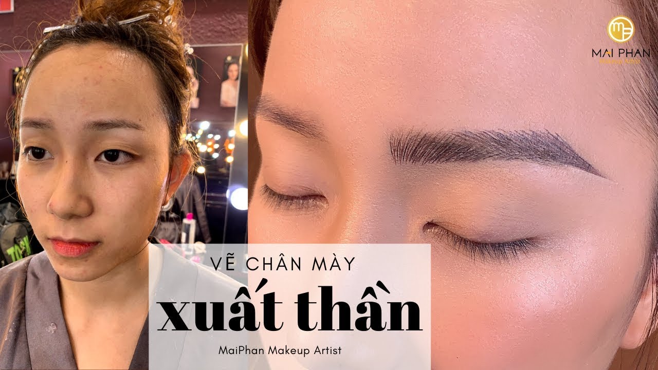Vẽ chân mày gẩy sợi ĐẸP XUẤT THẦN | Mai Phan Makeup