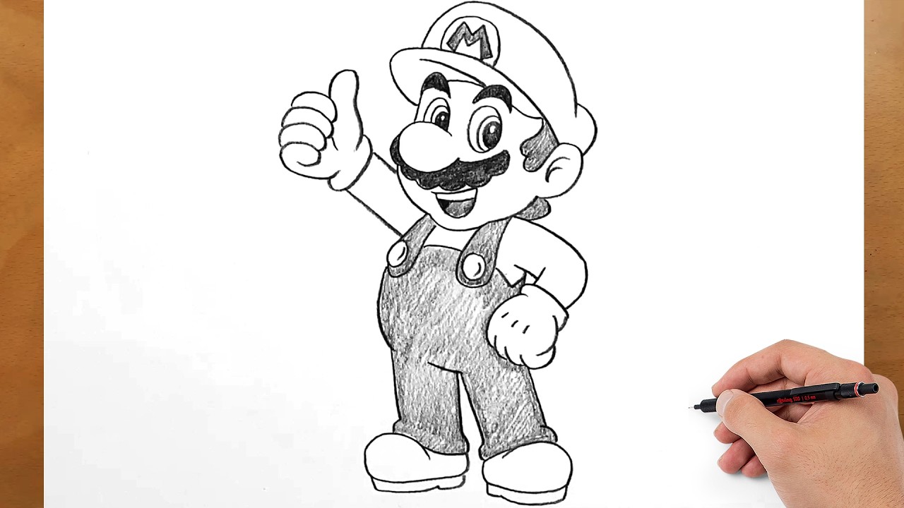 How to Draw Mario Step by Step | Easy Super Mario Drawing