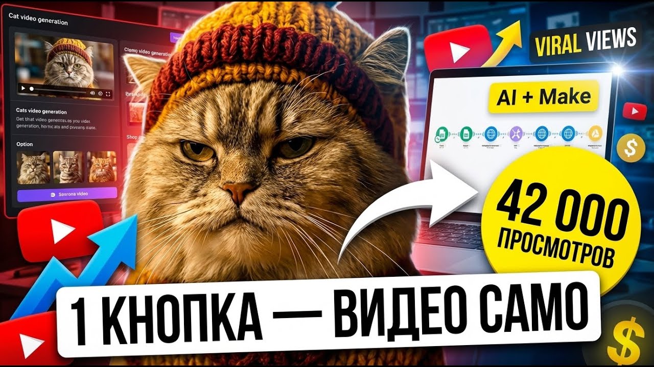 Я создала автогенерацию видео: текст → картинка → ролик. Показываю, как это работает