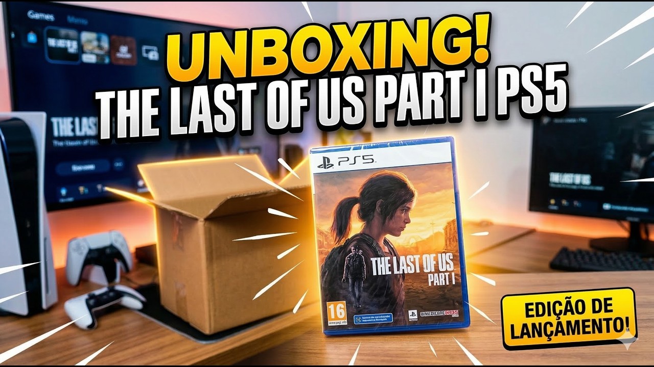 Unboxing The last of us part 1 PS5. Foi por esse jogo que comecei minha coleção.