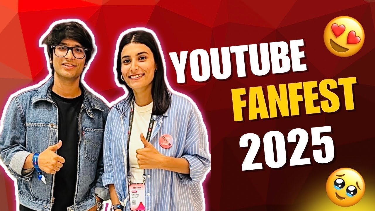 YOUTUBE FANFEST 2025,MUMBAI | life with srishti | #youtubefanfest2025 @YouTubeIndia 