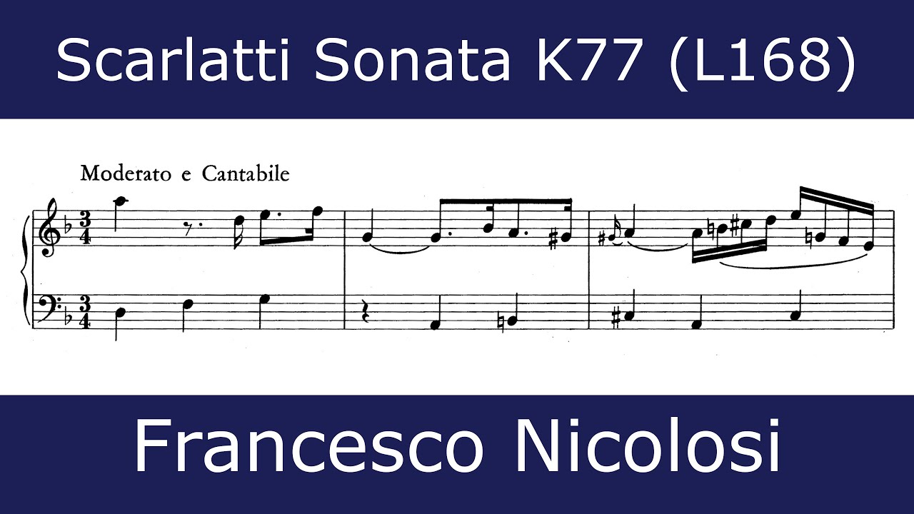 Domenico Scarlatti - Sonata in D minor K77 (Francesco Nicolosi)