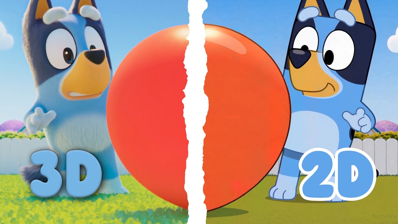 Bluey movie trailer: 2D vs 3D