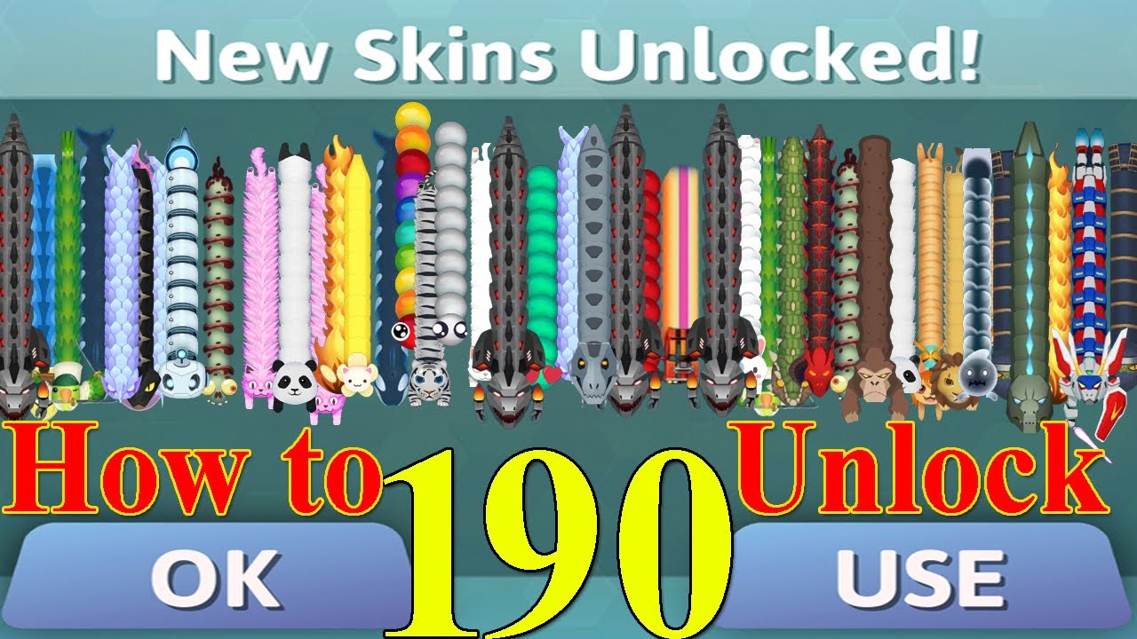 Snake.io 🐍 Count My All Skins ( My Skins Collection) #snakeio #snakegame