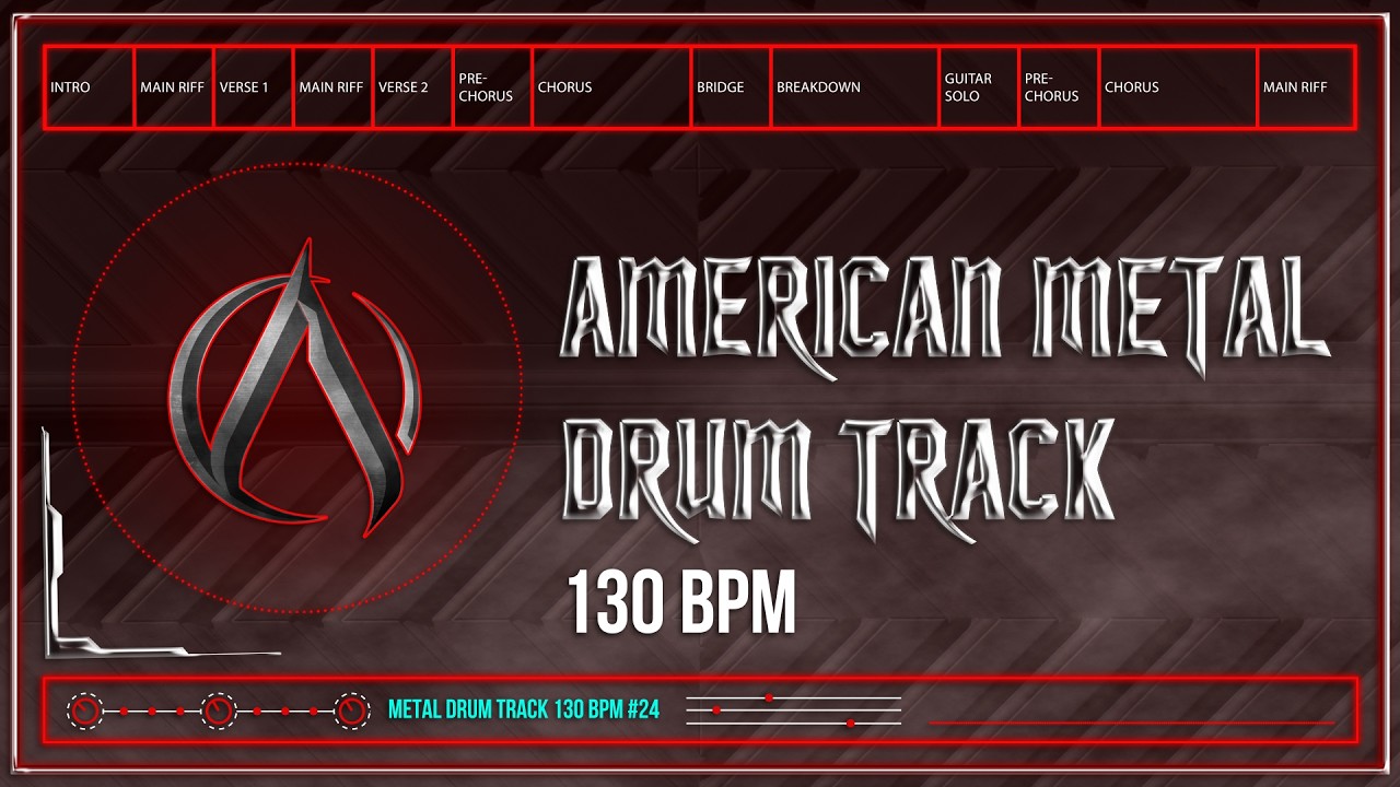 American Metal Drum Track 130 BPM | Preset 3.0 | Video Upgrade Edition (HQ,HD)