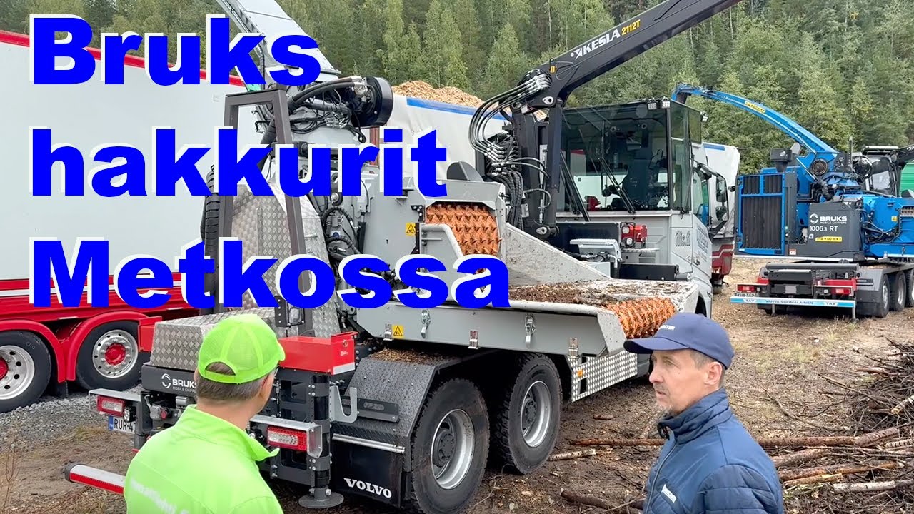 Bruks hakkurit esittelyssä FinnMetko 2024 näyttelyssä