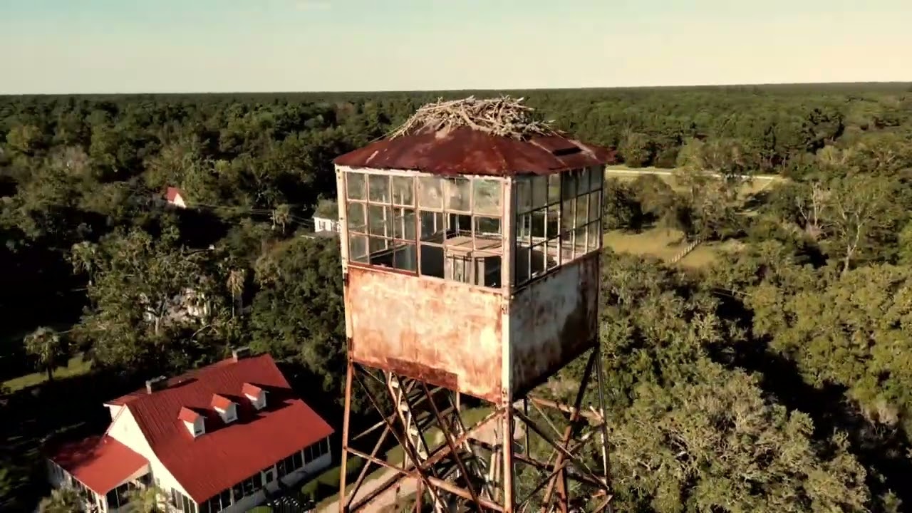McClellanville SC - droning the observation tower.