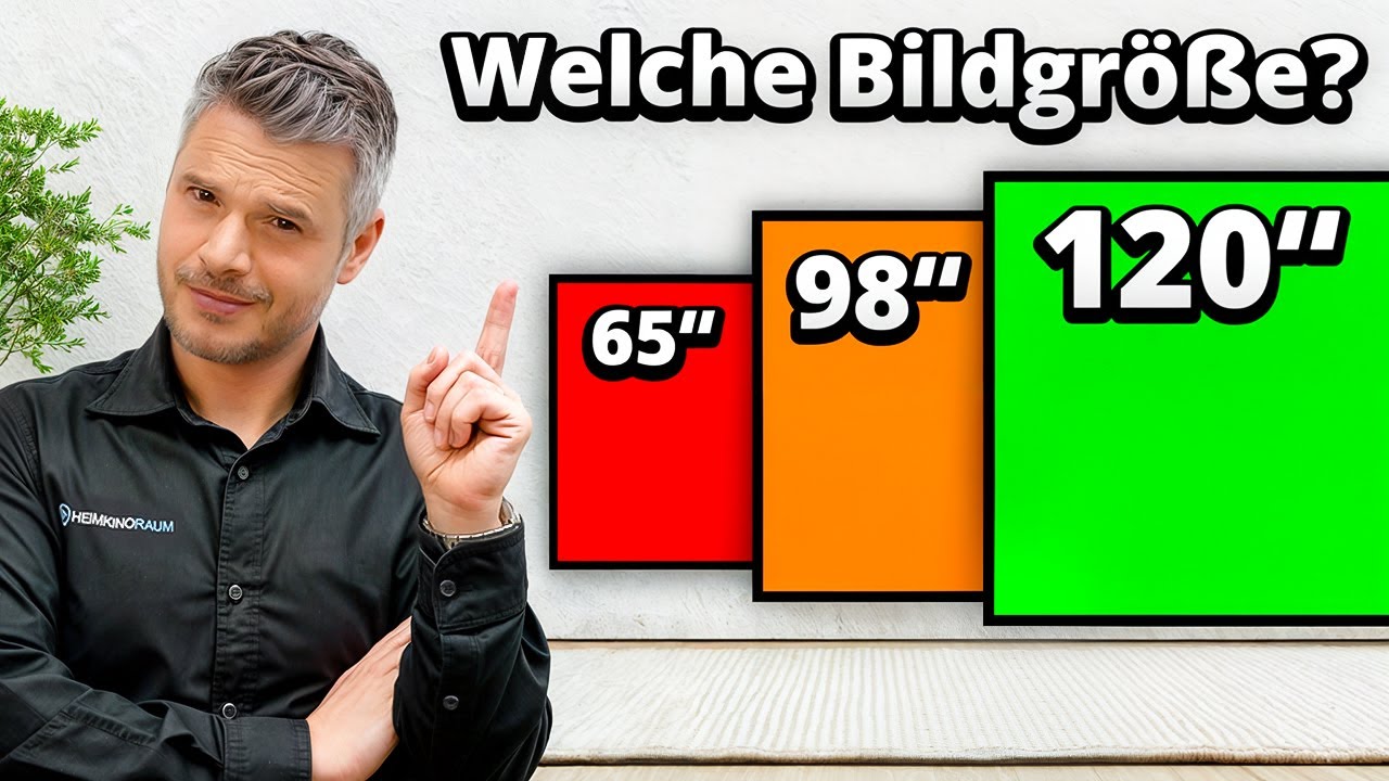 So findest du die richtige Bildgröße für TV und Beamer!