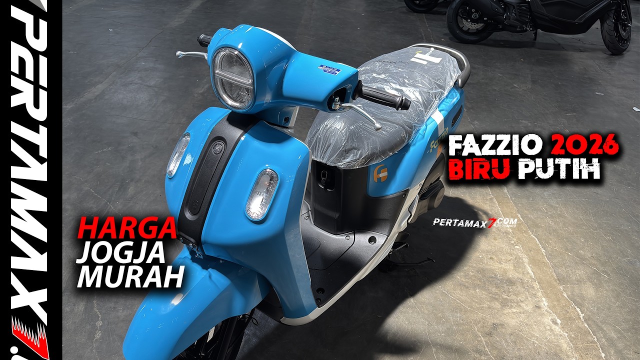 REVIEW 2026 Yamaha Fazzio Hybrid Biru Putih Blue White Terbaru Kunci Kontak Non Connected Murah