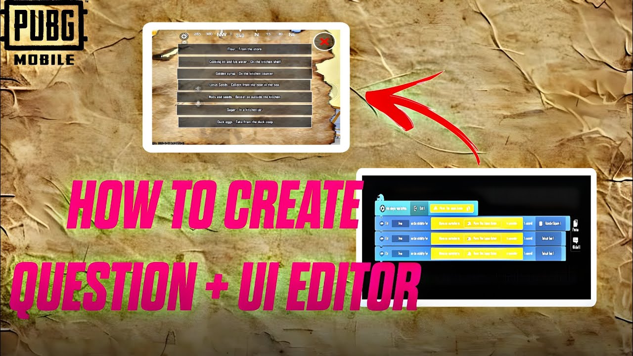 HOW TO CREATE QUESTION EDITING UI EDITOR  | how to use ui editor | PUBG MOBILE | WOW SHAKIR 