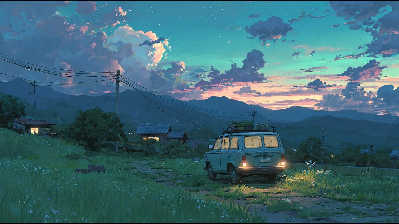 Lofi Drive at Sunset [Japanese lofi] - Chill Beats for Relaxing, Studying & Late Night Vibes