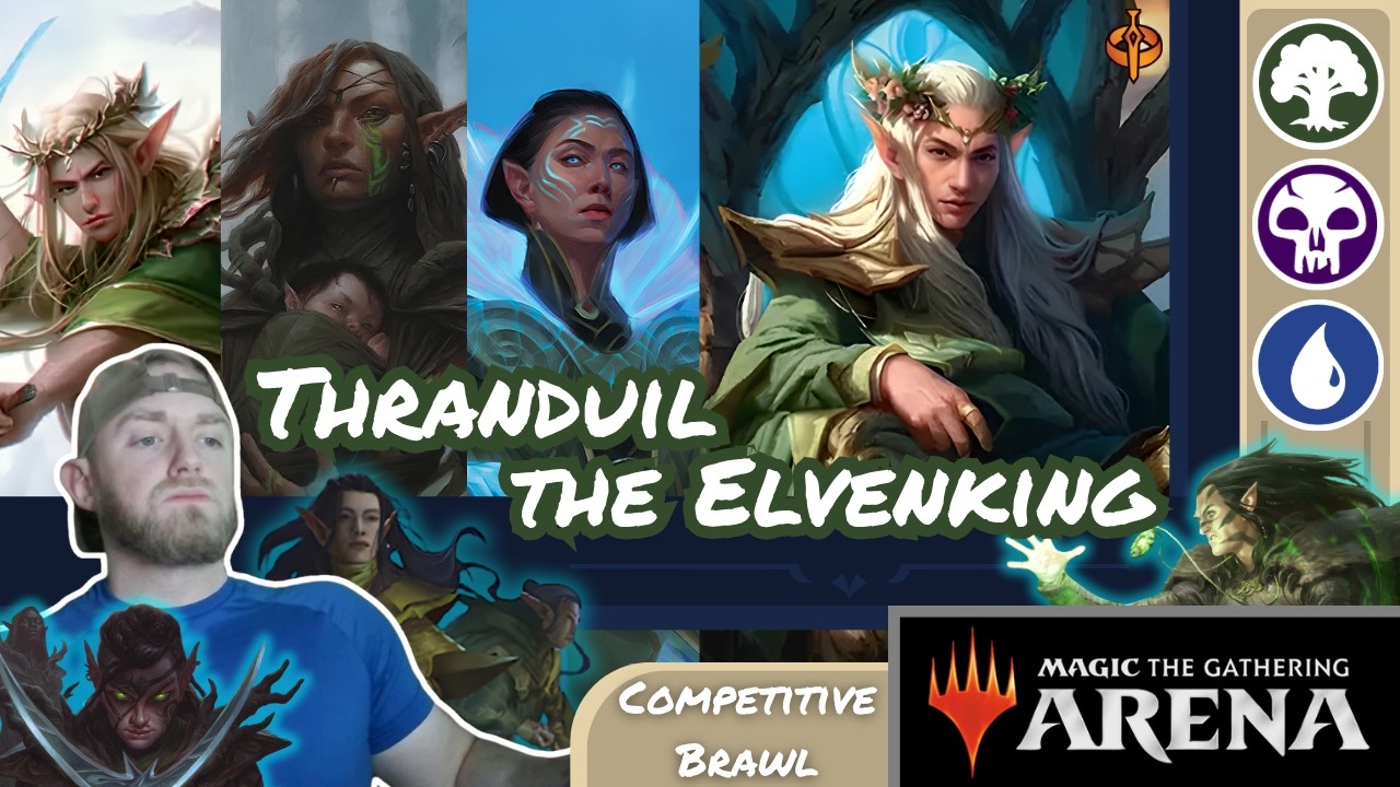 Трандуил возглавляет самую БЕЗУМНУЮ армию эльфов! 🌲💀💧 MTG Arena Brawl