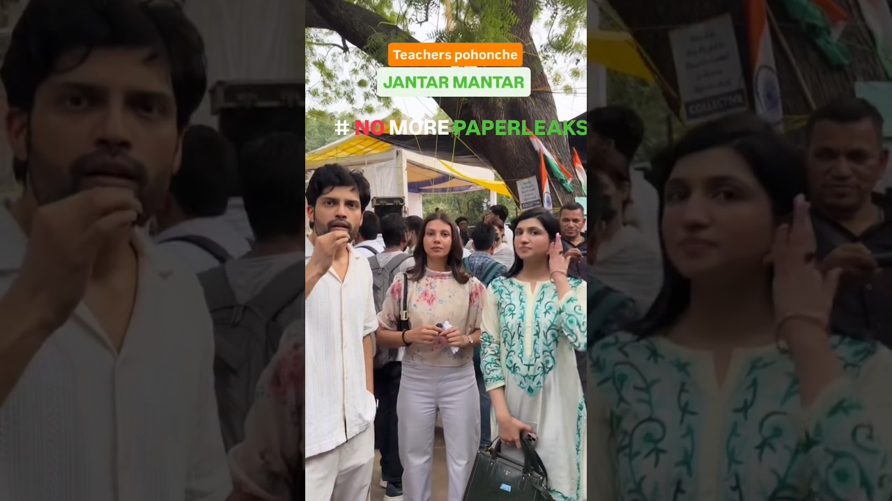 NEET Teachers at Jantar Mantar | No More Paper Leaks