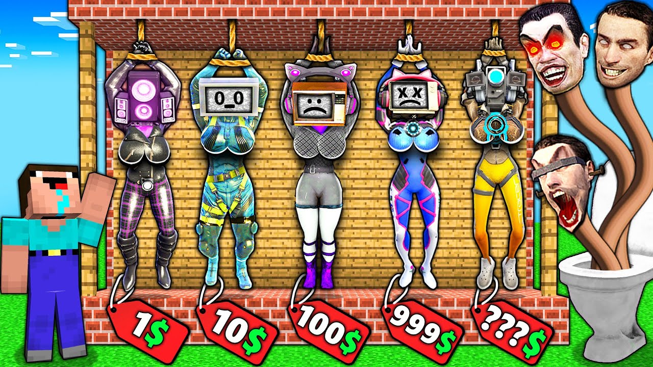 CHOOSE which TV WOMAN to SAVE from SKIBIDI TOILET in MINECRAFT animation! CAMERA & SPEAKER MAN TITAN
