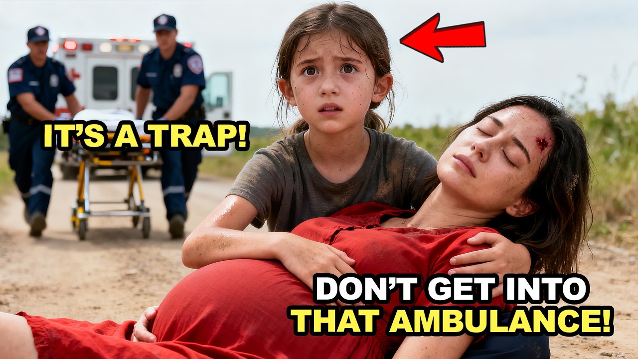 “DON’T GET IN THAT AMBULANCE!” A POOR GIRL WARNS THE MILLIONAIRE’S PREGNANT WIFE