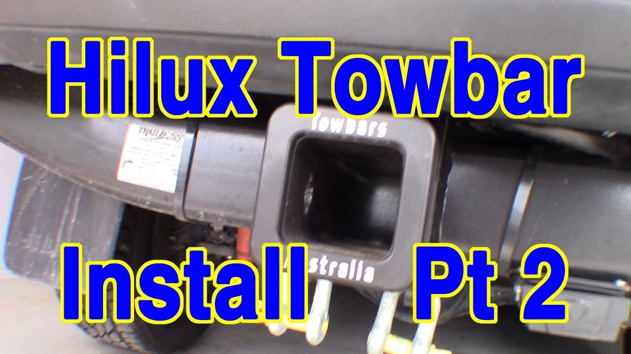 Fitting a towbar to my Hilux - Part 2