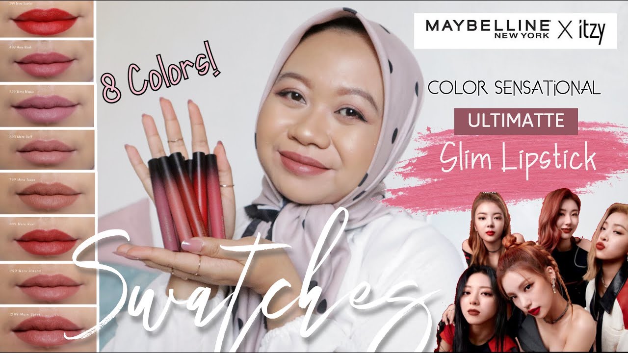 MAYBELLINE X ITZY Color Sensational ULTIMATTE SLIM LIPSTICK! #Maybelline