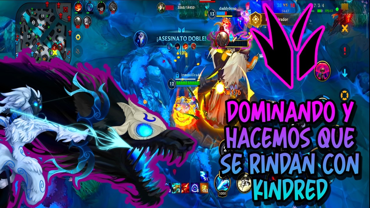 KINDRED DOMINANDO LA PARTIDA || League of Legends: Wild Rift || 💜AizenDenix⚡