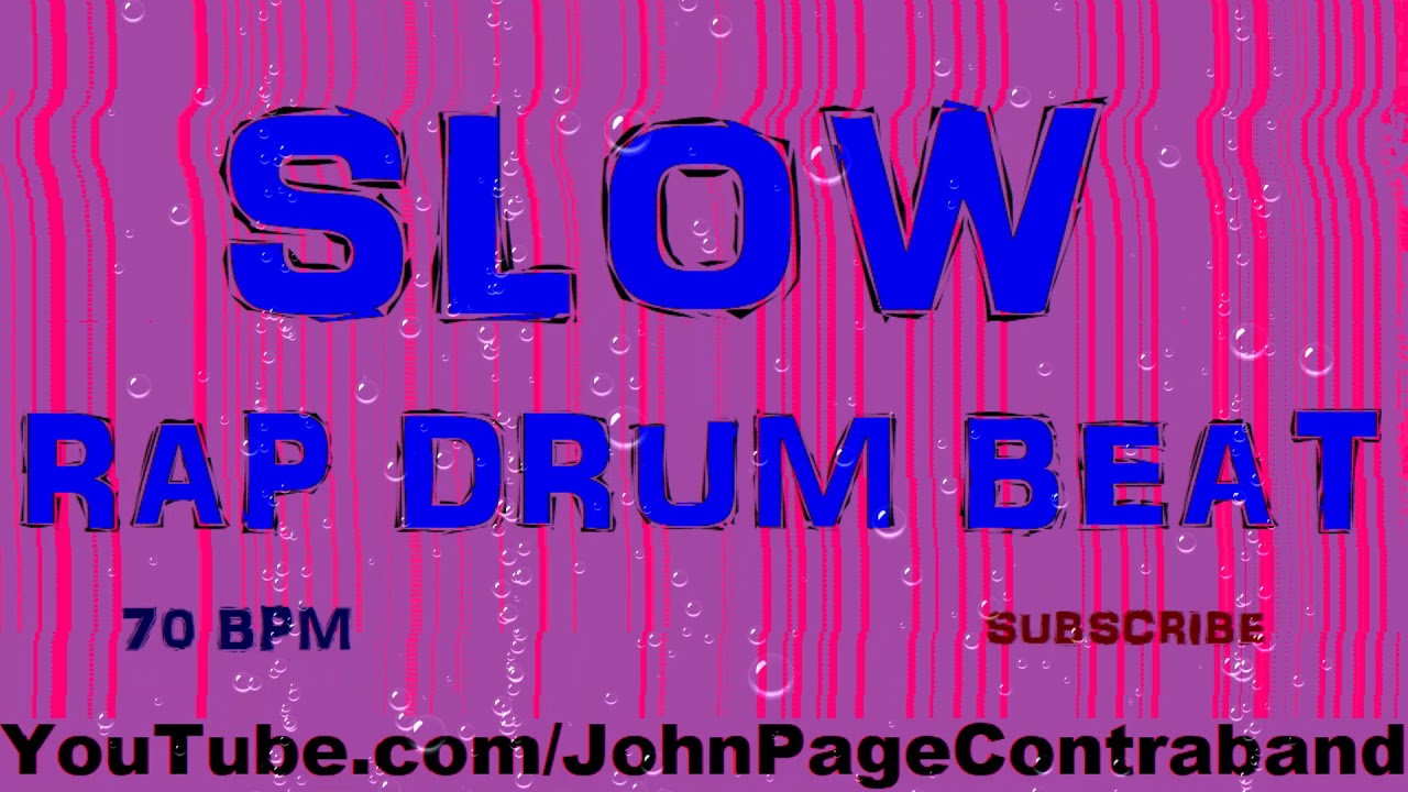 Slow Rap R&B Drum Beat Track Loop 70 bpm Chill Mellow