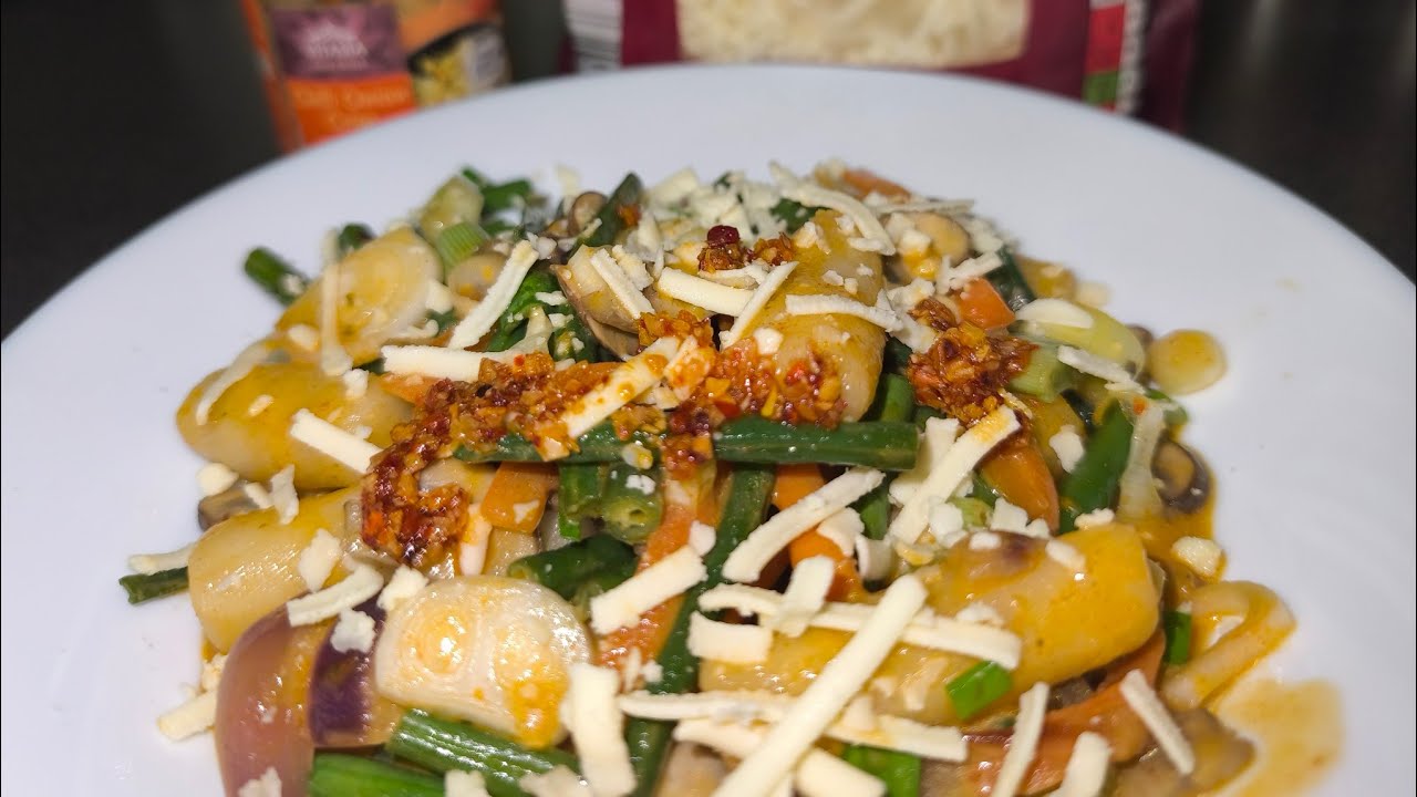 Tteokbokki- Корейские рисовые клецки. Идея постного/ Веганского обеда. 🤤🤤🤤💚