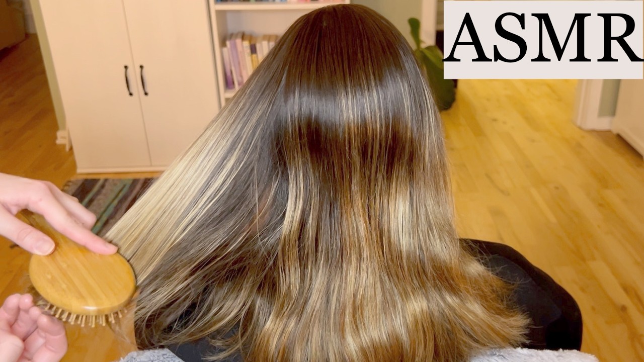 ASMR | Intense Hair Brushing/Spraying Sounds & Cute Hair Styling with Hair Clips (No Talking)