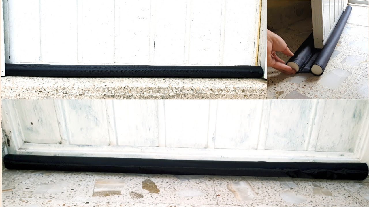 Protector de bajo puertas.  Como hacerlo. Super fácil