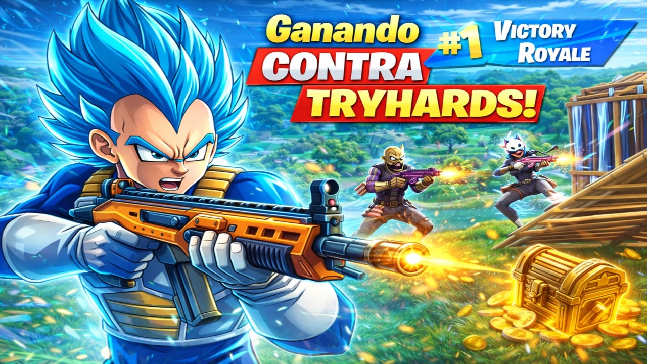 Asi Se Gana Una PARTIDA Llena de TRYHARDS - Fortnite RECARGA