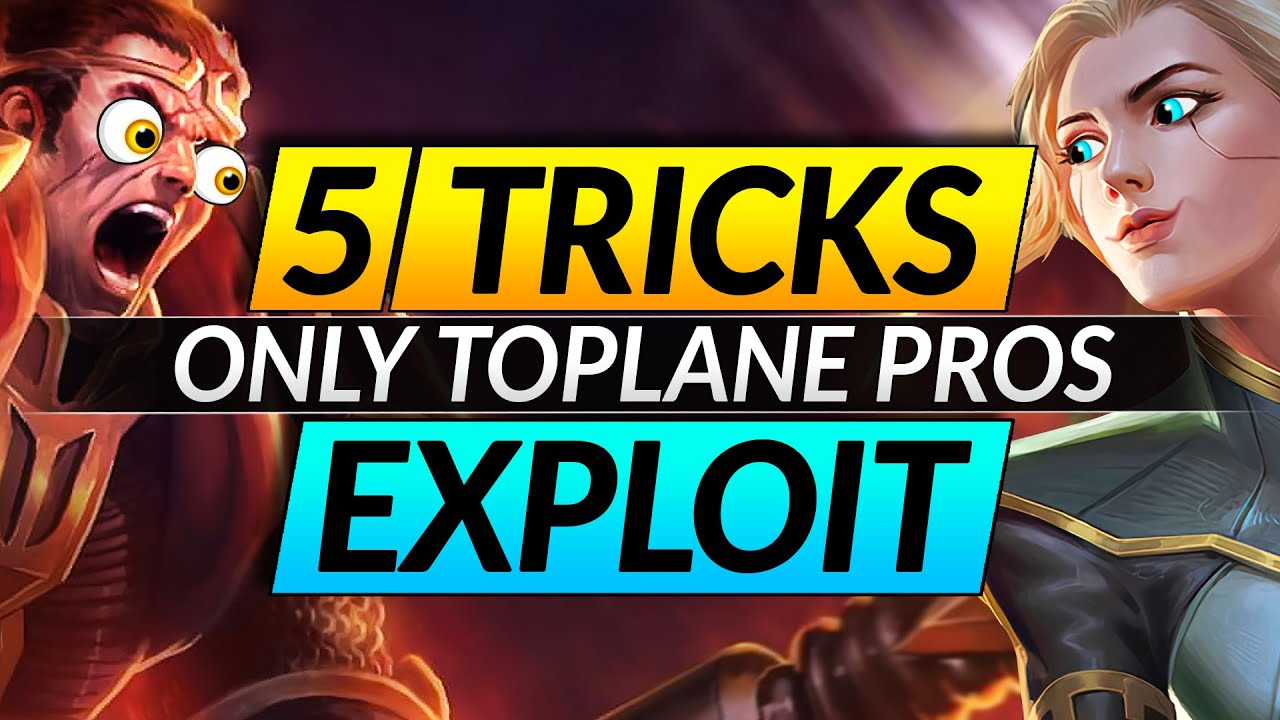 5 Challenger Tricks to EXPLOIT as a Top Laner - Tips to RANK UP FAST - LoL Pro Guide
